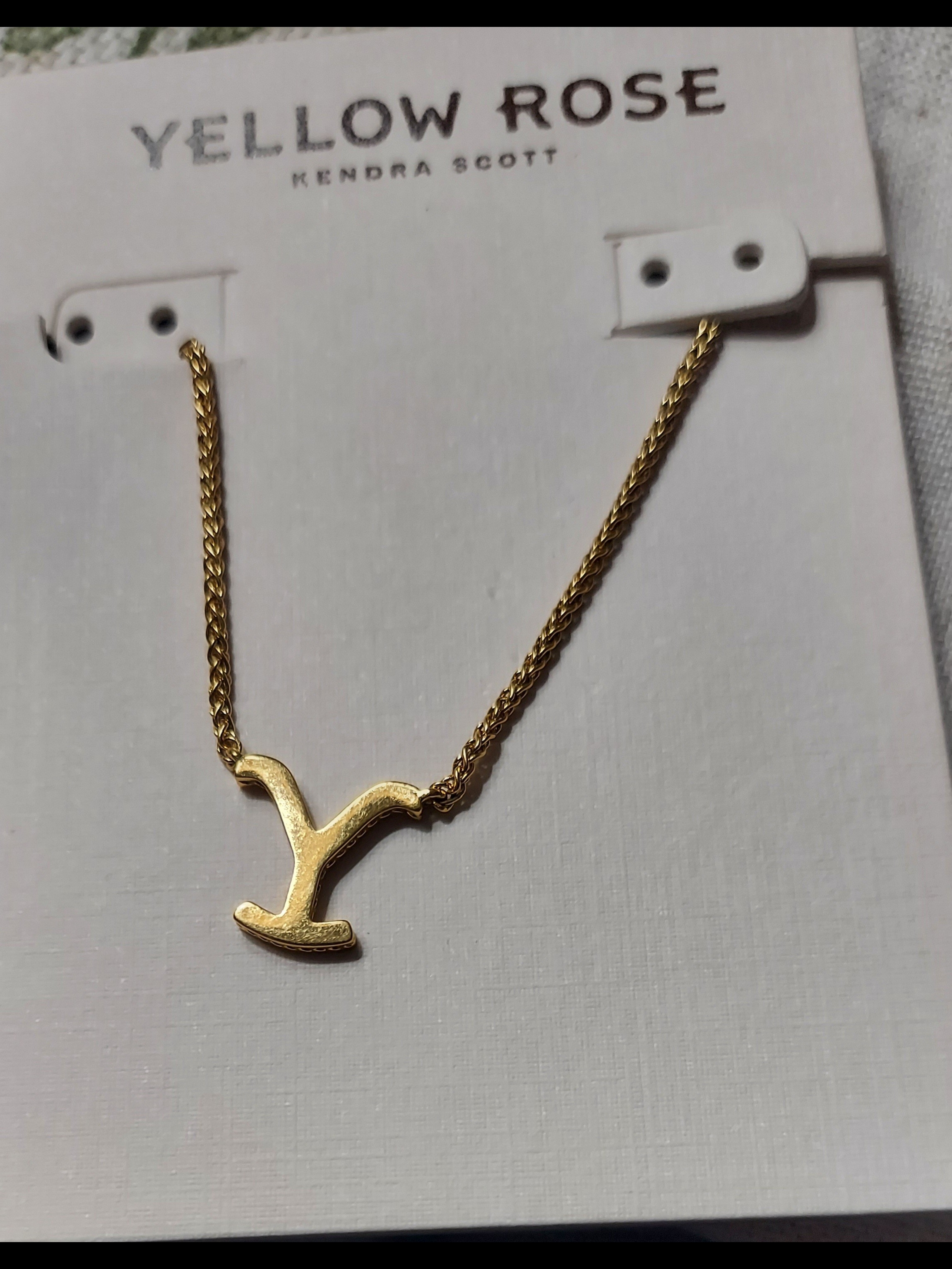 Kendra Scott Gold 'Y' Pendant Necklace